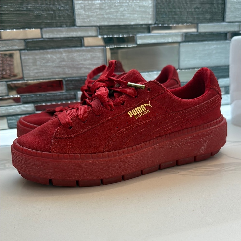 Puma Suede Red Sneakers